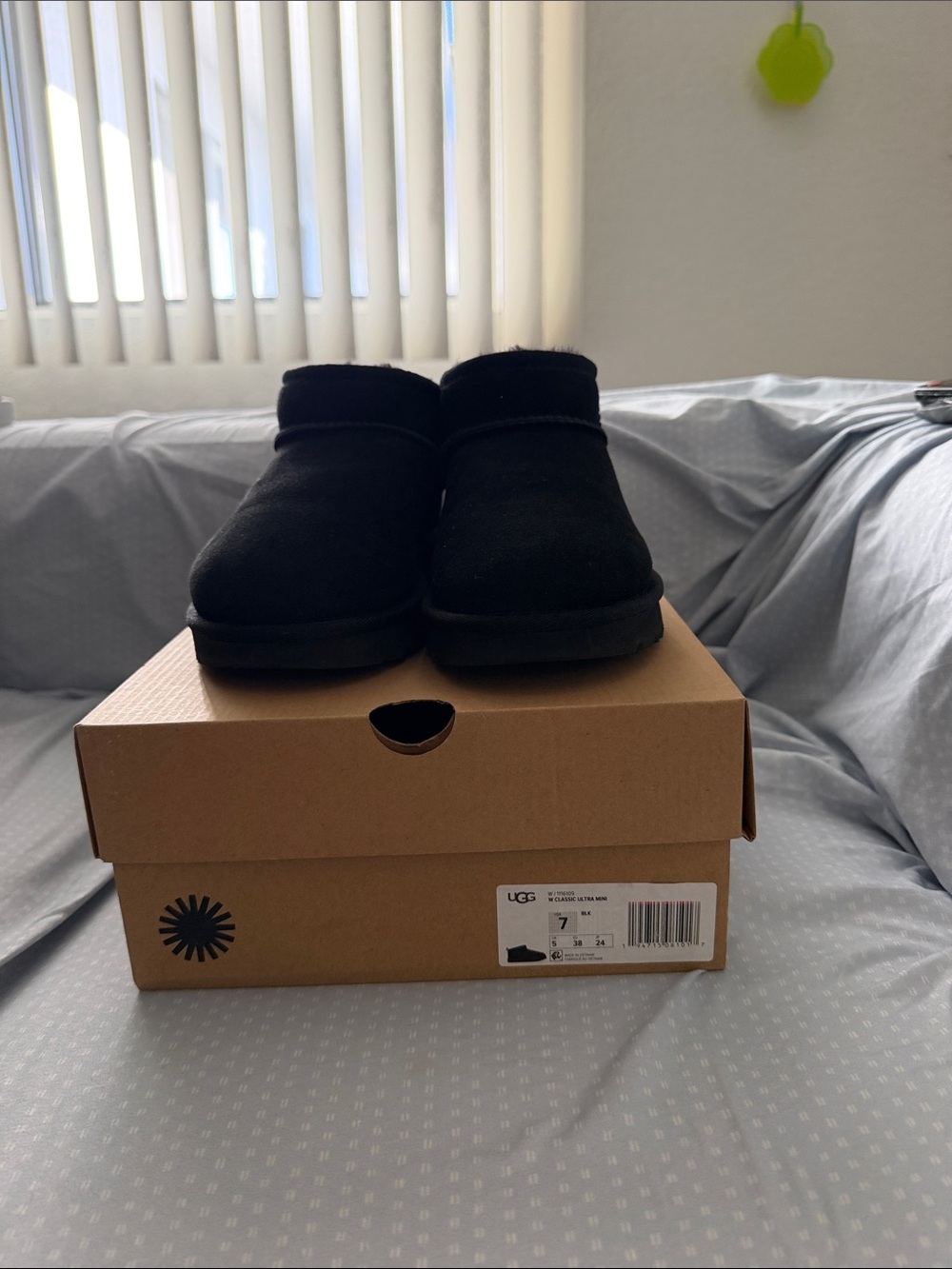 UGG Black Classic Ultra Mini Boots